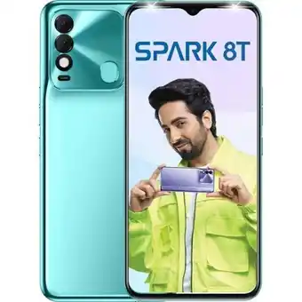 Olímpica Celular smartphone spark 8 t turquoise cyan rom 64gb/ ram 4gb oferta