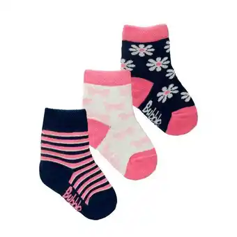 Éxito Medias rosado bubblegummers flor niña oferta