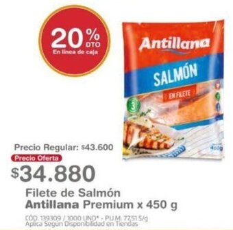 Makro Filete de Salmón Antillana Premium x 450g oferta