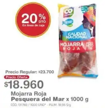 Makro Mojarra Roja Pesquera del Mar x 1000g oferta