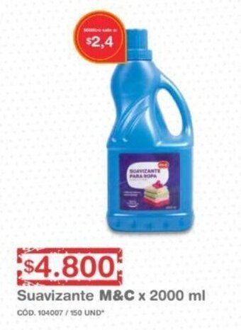 Makro Suavizante M&C x 2000ml oferta
