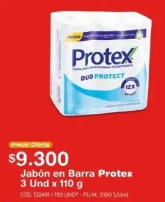 Makro Jabón en Barra Protex 3 und x 110g oferta