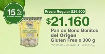 Makro Pan de Bono Bonitos del Origen Gluten Free x 300g oferta