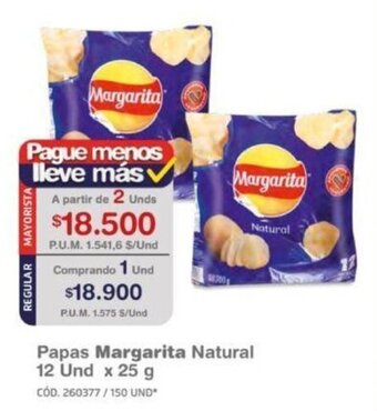 Makro Papas Margarita Natural 12 und x 25g oferta