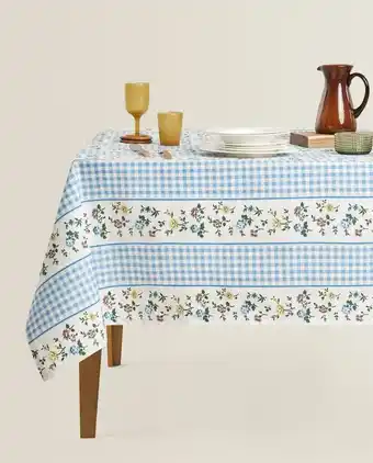 Zara Home Mantel resinado cuadro vichy oferta