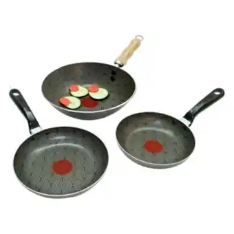 Alkosto Kombo imusa wok 25 cm mango madera + 2 sartenes 18 cm y 20 cm talent oferta