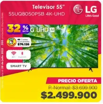 Alkomprar LG - Televisor 55" - 55UQ8050PSB 4K-UHD oferta