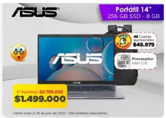 Alkomprar Asus - Portatil 14" 256GB SSD - 8 GB oferta
