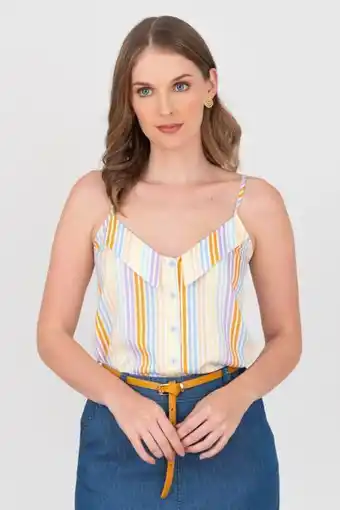 Unipunto Blusa tiras con cuello oferta