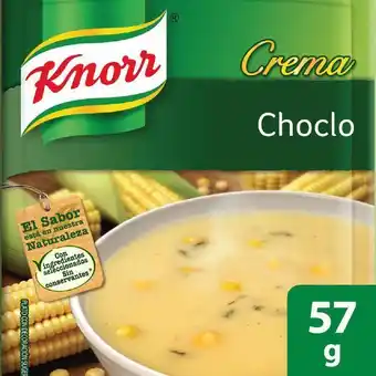 Éxito Crema de choclo tierno knorr 57 gr oferta