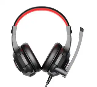 Panamericana Audífonos tipo diadema gaming havit h2031d usb, negro con rojo oferta