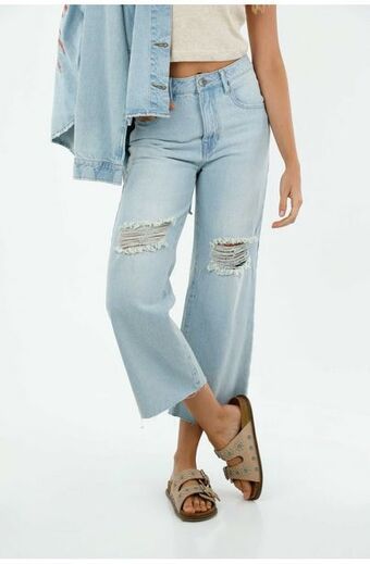 Tennis Jean azul para mujer oferta