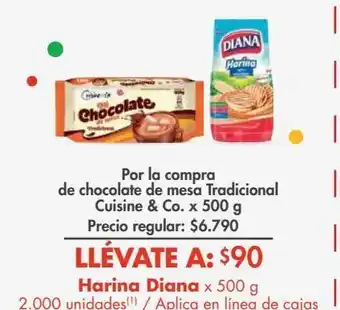 Metro Chocolate de mesa tradicional cuisine & co. x 500 g oferta