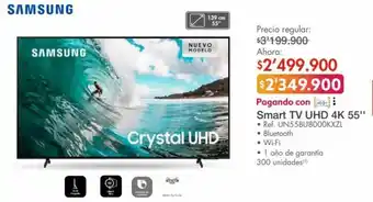 Metro Samsung Smart TV UHD 4K 55" oferta