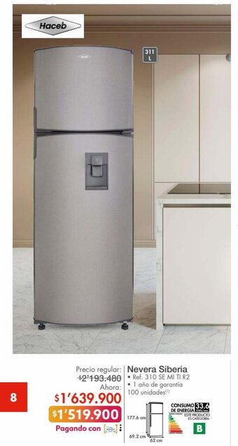 Metro Nevera Siberia oferta