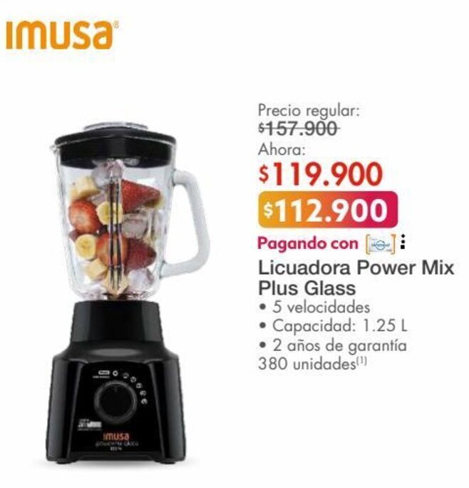 Licuadora power mix online plus imusa