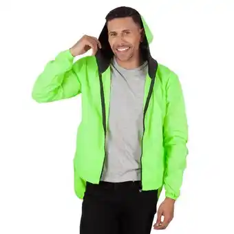 Los Tres Elefantes Chaqueta impermeable verde neon hombre oferta