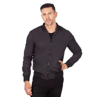 Los Tres Elefantes Chaqueta impermeable negra hombre oferta