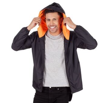 Los Tres Elefantes Chaqueta impermeable negra hombre oferta