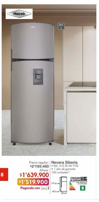 Metro Haceb nevera siberia • ref. 310 se mi ti r2 oferta