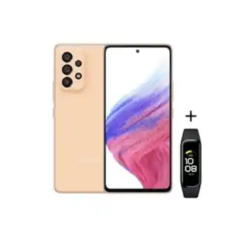 Celular samsung galaxy a53 5g 128gb naranja + banda fit 2