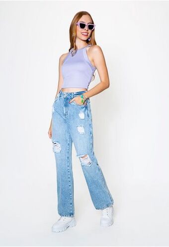 ELA Blusa cuello halter oferta