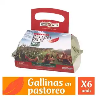 Carulla Huevo gallina 6und fliz rjo aa santa reyes 6 und oferta