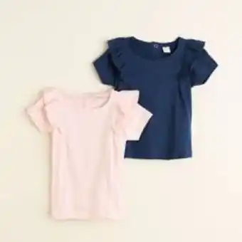 Falabella Camiseta bebé niña pack x2 algodón yamp oferta