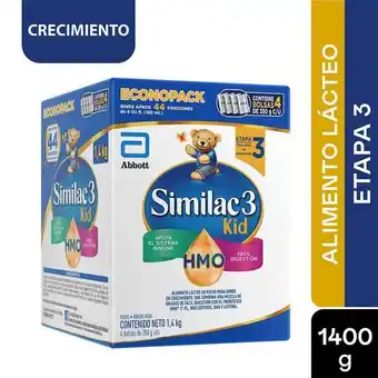 Droguerías Colsubsidio Formula infantil similac 3 kid prosensitive etapa 2 años oferta