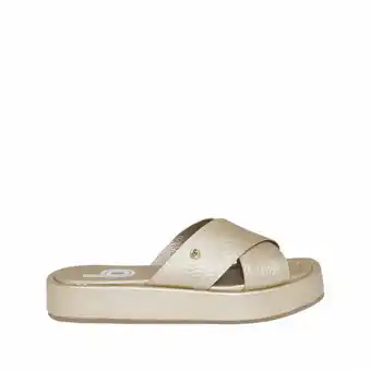 Bon-Bonite Sandalias color oro nuevo en cuero oferta