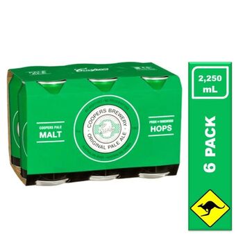 Makro Cerveza australiana coopers original pale ale lata 375mlx6u oferta