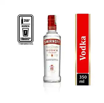 Makro Vodka smirnoff red botella 350ml oferta