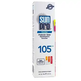Droguerías Colsubsidio Protector solar sun pro familiar spf105+ oferta