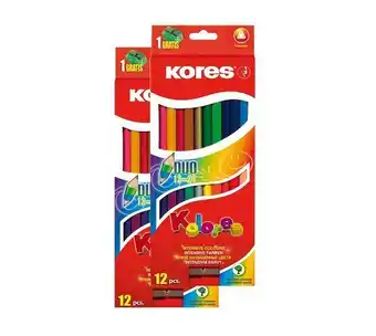 Panamericana 2 cajas de colores kores duo (12 lápices, 24 colores c/u) oferta