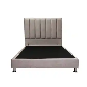 FUN Fábricas Unidas Cabecero + sommier 140 atenas tela/mocca oferta
