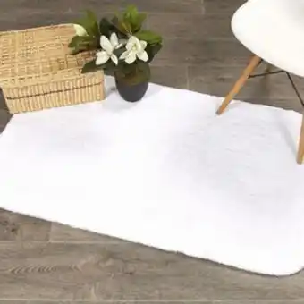 Brissa Tapete algodón blanco oferta