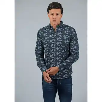 Roott + Co Camisa slim manga larga oferta
