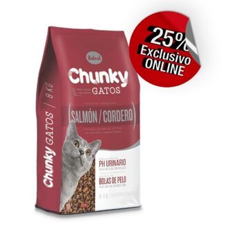 Makro Chunky gato adulto salmon y cordero 8k oferta