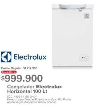 Makro Congelador Electrolux Horizontal 100lt oferta