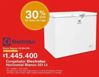 Makro Congelador Electrolux Horizontal Blanco 251lt oferta