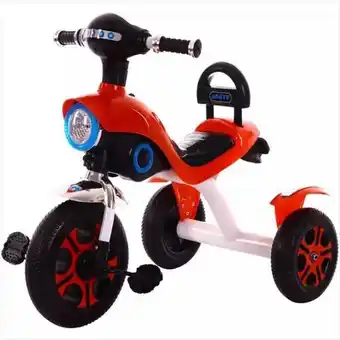 Triciclo moto para niños rojo luces y sonidos