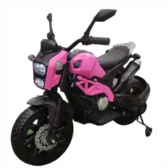 Éxito Moto electrica montable para niñas rosada oferta