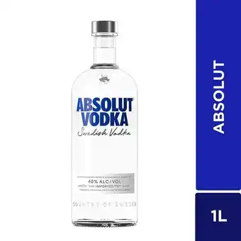 Éxito Vodka absolut absolut 1000 ml oferta