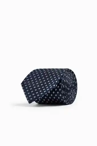 Corbata jacquard geométrico