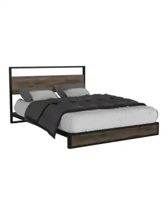 Flamingo Cama sencilla sory, nogal, incluye tendido de tablas oferta