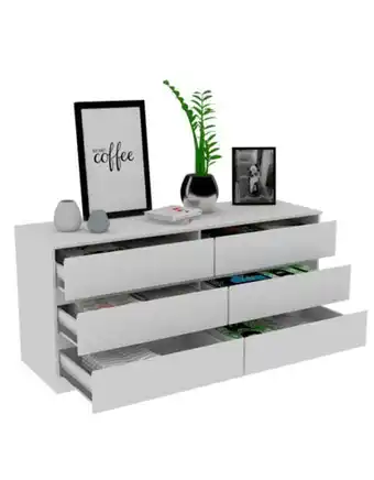 Flamingo Organizador asteria, blanco, con seis cajones deslizables oferta