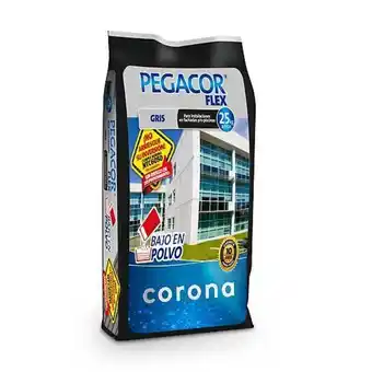 Tienda Cerámica Corona Pegacor® flex gris oferta