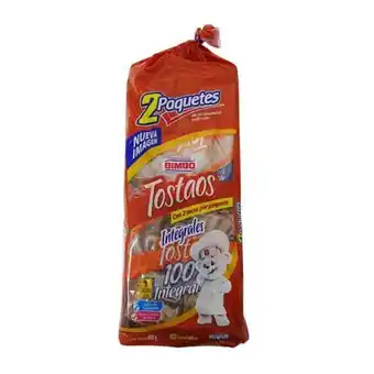 Bimbo tostadas integrales tostaos 2 paquetes de 300 g