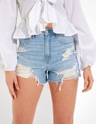 American Eagle Short ae noventero boyfriend de denim con el tiro más alto oferta