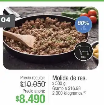Jumbo Molida de res. x 500 g. oferta